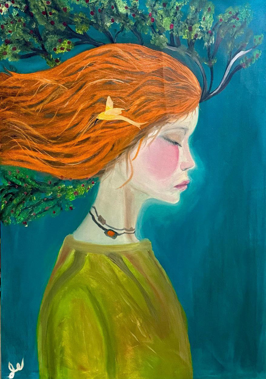 la femme à l’oiseau